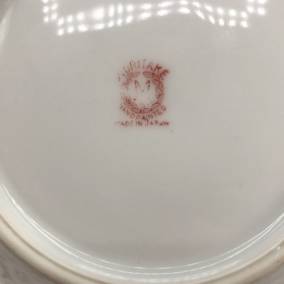 Vintage Noritake Morimura Hand Painted Nut /Candy Dish W/Handles Lake Scene - Picture 5 of 5